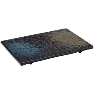 Utopia Osaka Rectangular Stoneware Platter 9" - Black Ceramic Serving Plates Pack Of 12 Utopia Osaka Rectangular Stoneware Platter 9" - Black Ceramic Serving Plates Pack Of 12