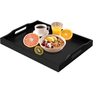 Rrx Bamboo Serving Tray With Handles, Breakfast Wooden Tray For Food,Snack,Dinner, Rrx Bamboo Serving Tray With Handles, Breakfast Wooden Tray For Food,Snack,Dinner,