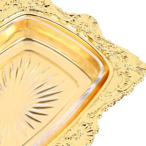 Metal Butter Plate European Butter Dish Rectangle Butter Container For Part Metal Butter Plate European Butter Dish Rectangle Butter Container For Part