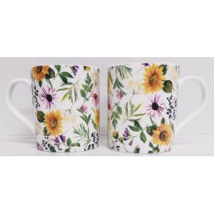 Rainbow Decors Sunflowers Meadow Mugs Set 4 Fine China 14oz 400ml Large Balmoral Floral Cups Rainbow Decors Sunflowers Meadow Mugs Set 4 Fine China 14oz 400ml Large Balmoral Floral Cups