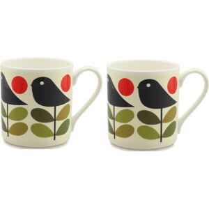 Wrendale Designs Set Of 2 Orla Kiely Christmas Early Bird Quite Big Fine Bone China Mug 400ml Wrendale Designs Set Of 2 Orla Kiely Christmas Early Bird Quite Big Fine Bone China Mug 400ml