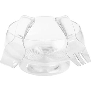 Kitchencraft Picnic Salad Bowl With Servers And Ice Compartment - Acrylic - 25 C Kitchencraft Picnic Salad Bowl With Servers And Ice Compartment - Acrylic - 25 C