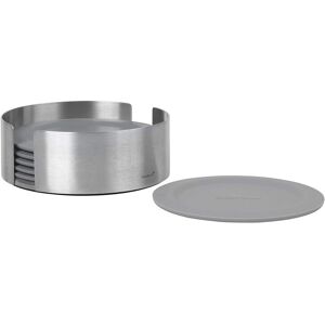 Blomus 64063 Set Of 6 Coasters, 64063 Coasters, 18/8 Stainless Steel, Clear, One Blomus 64063 Set Of 6 Coasters, 64063 Coasters, 18/8 Stainless Steel, Clear, One