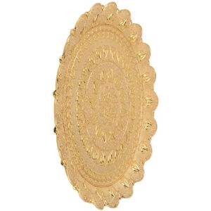 Gold Turkish Tea Coffee Serving Tray Vintage Style Embossed Pattern Round Co❀ Gold Turkish Tea Coffee Serving Tray Vintage Style Embossed Pattern Round Co❀