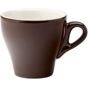 Utopia Tulip Brown Cup Porcelain Tableware Barista Styled 6.25oz (18cl) Pack Of 12 Utopia Tulip Brown Cup Porcelain Tableware Barista Styled 6.25oz (18cl) Pack Of 12