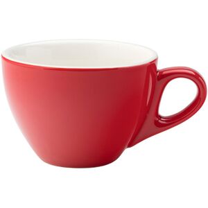Utopia Mighty Red Cup Porcelain Barista Tableware Drinking Cup 12.25oz (35cl) Pack Of 6 Utopia Mighty Red Cup Porcelain Barista Tableware Drinking Cup 12.25oz (35cl) Pack Of 6