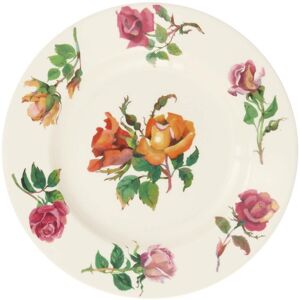 Emma Bridgewater Grannys Roses Medium Dinner Plate 8.5 Inch English Earthenware Emma Bridgewater Grannys Roses Medium Dinner Plate 8.5 Inch English Earthenware