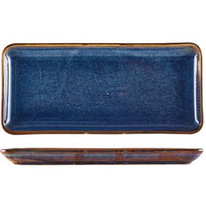 Genware Terra Porcelain Aqua Blue Narrow Rectangular Platter 36 X 16.5cm Pack Of 3 Genware Terra Porcelain Aqua Blue Narrow Rectangular Platter 36 X 16.5cm Pack Of 3