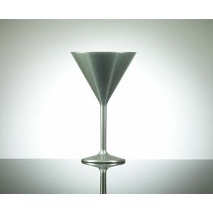 Bbp Silver Martini Glass 7oz 200ml Reusable Polycarbonate Plastic Box Of 12 Bbp Silver Martini Glass 7oz 200ml Reusable Polycarbonate Plastic Box Of 12