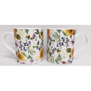 Rainbow Decors Sunflowers Meadow Mugs Set 6 Fine China 14oz 400ml Large Balmoral Floral Cups Rainbow Decors Sunflowers Meadow Mugs Set 6 Fine China 14oz 400ml Large Balmoral Floral Cups