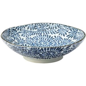 Utopia Botany Porcelain Coupe Bowl White, Blue Serving For Bars 6.5" (17cm) Pack Of 6 Utopia Botany Porcelain Coupe Bowl White, Blue Serving For Bars 6.5" (17cm) Pack Of 6