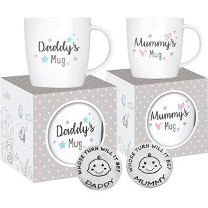 Om Supplies New Parents Set Of 2 Mummy And Daddy Mugs - Gifts For Mum Daddy Gifts - Gifts F Om Supplies New Parents Set Of 2 Mummy And Daddy Mugs - Gifts For Mum Daddy Gifts - Gifts F
