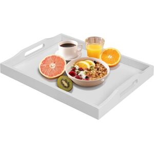 Rrx Bamboo Serving Tray With Handles, Breakfast Wooden Tray For Food,Snack,Dinner, Rrx Bamboo Serving Tray With Handles, Breakfast Wooden Tray For Food,Snack,Dinner,