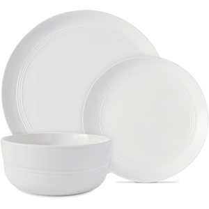 Tower T867023wht 12-Piece White Porcelain Dinnerware Set Tower T867023wht 12-Piece White Porcelain Dinnerware Set
