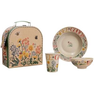 Emma Bridgewater - Bee Good 3 Piece Rice Husk Set In Card Case Bowl Mug Plate Emma Bridgewater - Bee Good 3 Piece Rice Husk Set In Card Case Bowl Mug Plate