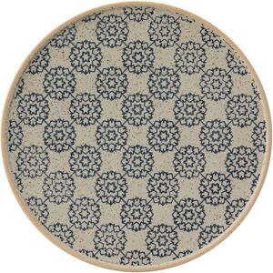Utopia Parador Plate Porcelain Brown, Blue Serving Tableware 11.5\" (29cm) Pack Of 6 Utopia Parador Plate Porcelain Brown, Blue Serving Tableware 11.5\" (29cm) Pack Of 6