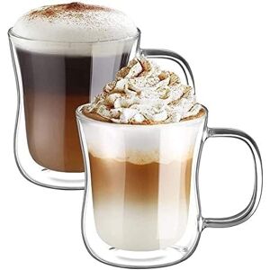 Ecooe 2x350ml Double Walled Coffee Glasses Mugs Cappuccino Latte Macchiato Glas Ecooe 2x350ml Double Walled Coffee Glasses Mugs Cappuccino Latte Macchiato Glas
