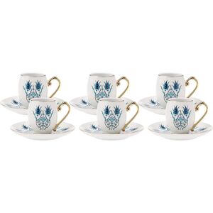 Karaca Iznik Turkish Coffee Cups, 12 Piece Porcelain Espresso Cups Set, 90 Ml S Karaca Iznik Turkish Coffee Cups, 12 Piece Porcelain Espresso Cups Set, 90 Ml S