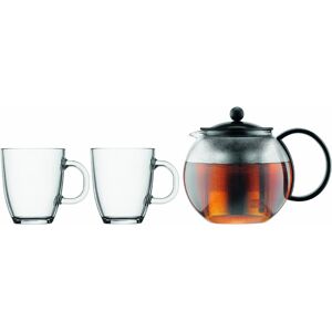 Bodum Bodum Assam Tea Set - 1L, Stainless Steel, Black Bodum Bodum Assam Tea Set - 1L, Stainless Steel, Black