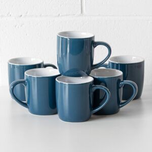 Kensington Set Of 6 Dark Teal Blue Coffee Mugs 10oz Dishwasher Safe Tea Hot Chocolate Cups Kensington Set Of 6 Dark Teal Blue Coffee Mugs 10oz Dishwasher Safe Tea Hot Chocolate Cups