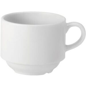 Utopia Porcelain Cup Pure White Vitrified Stacking For Tea Coffee 7oz (20cl) Pack Of 24 Utopia Porcelain Cup Pure White Vitrified Stacking For Tea Coffee 7oz (20cl) Pack Of 24