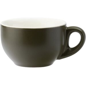 Utopia Barista Porcelain Style Drinking Latte Matt Olive Cup 10oz (28cl) Box Of 6 Utopia Barista Porcelain Style Drinking Latte Matt Olive Cup 10oz (28cl) Box Of 6