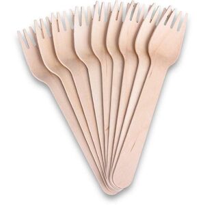 Yolli 160mm Wooden Fork X 10,000 Cutlery Eco Friendly Biodegradable Yolli 160mm Wooden Fork X 10,000 Cutlery Eco Friendly Biodegradable
