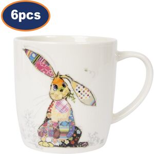 Lesser & Pavey Ceramic Mug 6pcs Bug Art Binky Bunny Coffee Cup Animal Rabbit Novelty Gift Idea Lesser & Pavey Ceramic Mug 6pcs Bug Art Binky Bunny Coffee Cup Animal Rabbit Novelty Gift Idea