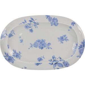 Tarhong Cottage Blue Floral Melamine/plastic Oval Serving Platters - Small & Large Set Tarhong Cottage Blue Floral Melamine/plastic Oval Serving Platters - Small & Large Set