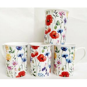 Rainbow Decors Ltd Wildflowers Meadow Mugs Set 6 Fine Bone China Castle Multi Floral Cups Decor Uk Rainbow Decors Ltd Wildflowers Meadow Mugs Set 6 Fine Bone China Castle Multi Floral Cups Decor Uk
