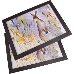 Set Of 2 Hare Rabbit Animal Cushioned Lap Trays Bean Bag Padded Laptop Tv Dinner Set Of 2 Hare Rabbit Animal Cushioned Lap Trays Bean Bag Padded Laptop Tv Dinner