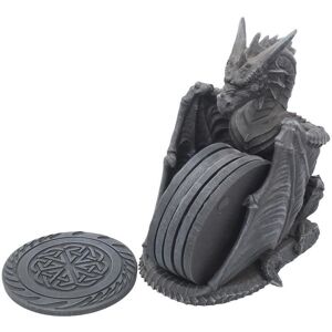 Nemesis Now Dragons Lair Black Dragon Coaster Set Nemesis Now Dragons Lair Black Dragon Coaster Set