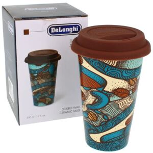 DeLonghi Cup From Milk Ceramics For Cappuccino Coffee Glass Decorated Thermal Colorful DeLonghi Cup From Milk Ceramics For Cappuccino Coffee Glass Decorated Thermal Colorful