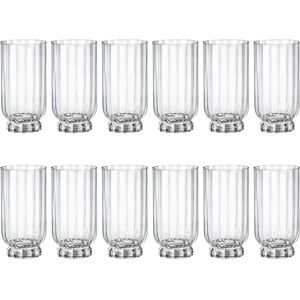 12x Bormioli Rocco Florian Highball Glasses Glass Drinking Tumblers 430ml Clear 12x Bormioli Rocco Florian Highball Glasses Glass Drinking Tumblers 430ml Clear