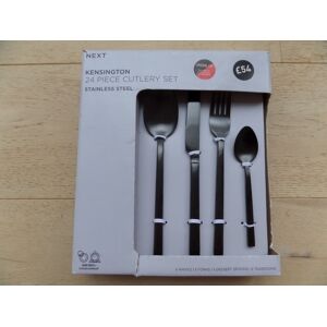 Next Kensington Matt Black 24 Piece Stainless Steel Cutlery Set Bnip Next Kensington Matt Black 24 Piece Stainless Steel Cutlery Set Bnip
