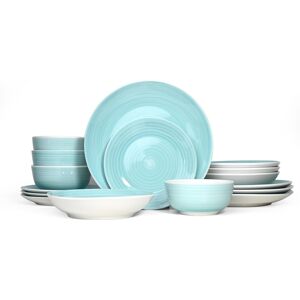Waterside 16pc Aqua Spin Wash Dinner Set Waterside 16pc Aqua Spin Wash Dinner Set