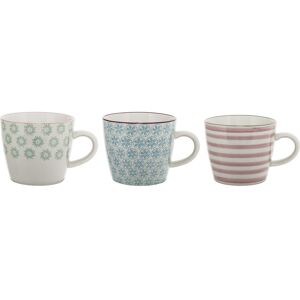 Bloomingville Mug Set Of 3 Styles Ceramic Coffee Tea Cups Bloomingville Mug Set Of 3 Styles Ceramic Coffee Tea Cups