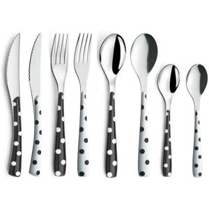 Amefa Stainless Steel Cutlery Set 24 Piece 6 Person Eclat Dots Mono **new** Amefa Stainless Steel Cutlery Set 24 Piece 6 Person Eclat Dots Mono **new**
