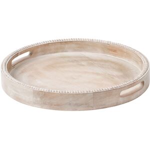 Beliani Serving Tray Damanhur Mango Wood Light Brown Beliani Serving Tray Damanhur Mango Wood Light Brown