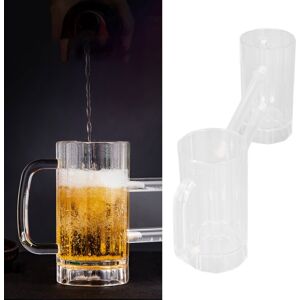 Beer Mug Acrylic Double Conjoined Beer Glass With Handle For Bar Ktv Game Beer Mug Acrylic Double Conjoined Beer Glass With Handle For Bar Ktv Game