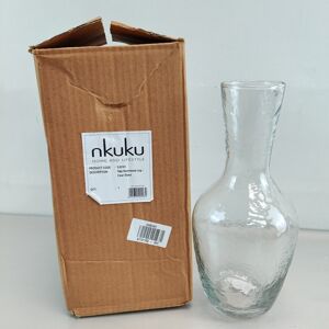 Nkuku Jug Yala Hammered Clear Glass Carafe Yj0101 Rrp £32 Nkuku Jug Yala Hammered Clear Glass Carafe Yj0101 Rrp £32