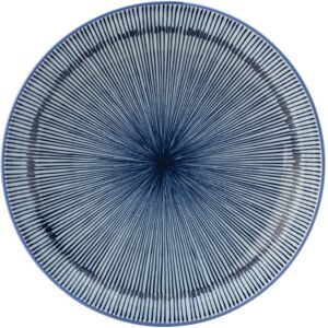 Utopia Urchin Porcelain Coupe Plate White Blue Serving Bar 8.75" (22.5cm) Pack Of 6 Utopia Urchin Porcelain Coupe Plate White Blue Serving Bar 8.75" (22.5cm) Pack Of 6