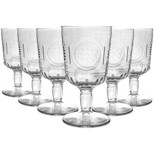 Bormioli Rocco 24x Romantic Wine Glasses Floral Boho Goblets 320ml Clear Bormioli Rocco 24x Romantic Wine Glasses Floral Boho Goblets 320ml Clear