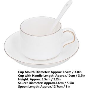 4 Set Coffee Cup Set Coffee Mug With Saucer Spoon Tea Mug Drinkware Gift For 4 Set Coffee Cup Set Coffee Mug With Saucer Spoon Tea Mug Drinkware Gift For