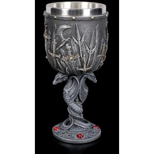 Knightly Goblet - Double Dragon - Medieval Wine Goblet Drinking Cup Decor Knightly Goblet - Double Dragon - Medieval Wine Goblet Drinking Cup Decor