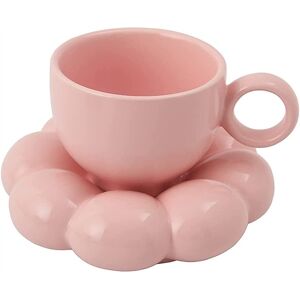 Sodial 3x(Flower Coffee Cup & Saucer Set Cute Mug & Saucer Set Ceramic Coffee Cup8684 Sodial 3x(Flower Coffee Cup & Saucer Set Cute Mug & Saucer Set Ceramic Coffee Cup8684