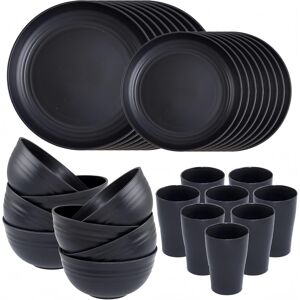 Kaheign 32pcs Plastic Dinnerware Set, 8 Set Unbreakable Dinner Sets Included 8p Kaheign 32pcs Plastic Dinnerware Set, 8 Set Unbreakable Dinner Sets Included 8p