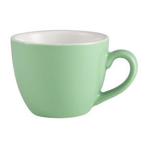 Genware Porcelain Green Bowl Shaped Cup For Home Cafes Hotels 9cl/ 3oz Pack Of 6 Genware Porcelain Green Bowl Shaped Cup For Home Cafes Hotels 9cl/ 3oz Pack Of 6
