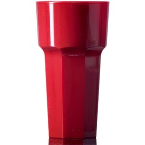 Bbp Tall Glass Red - Reusable Polycarbonate Plastic - 341ml/12oz - Pack Of 12 Bbp Tall Glass Red - Reusable Polycarbonate Plastic - 341ml/12oz - Pack Of 12
