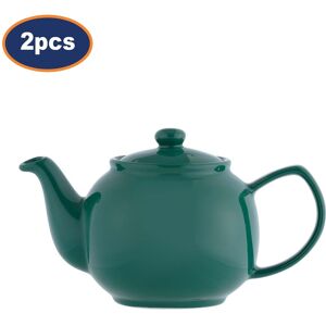 Kensington Stoneware Teapot Emerald 6 Cup Traditional Serving Tea Pot 1100ml Container 2pcs Kensington Stoneware Teapot Emerald 6 Cup Traditional Serving Tea Pot 1100ml Container 2pcs